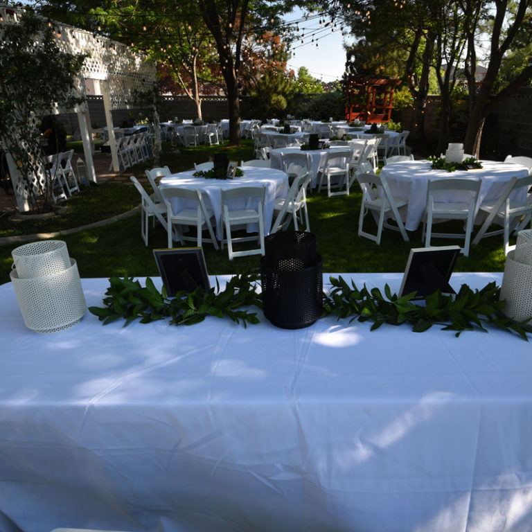 Table and Chair Rental Utah - Be Seated Tables & Chair Rental